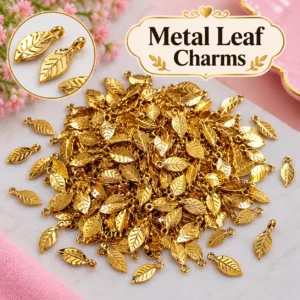 Metal Leaf Charms
