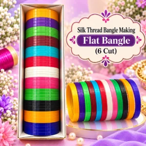 Silk Thread Bangle Base_Flate_6 Cut. Silk Thread Bangle Base_Flate_6 Cut.