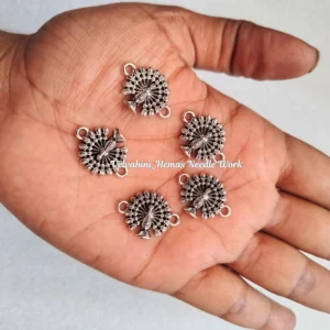 Silver Peacock Charms