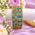 Sky Blue Square Silk Thread Bangles